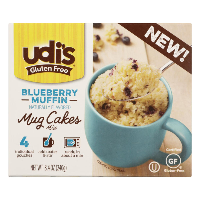 Udi's Mix Mug Cake Blbry Muf - 8.4 Oz (Case of 6)