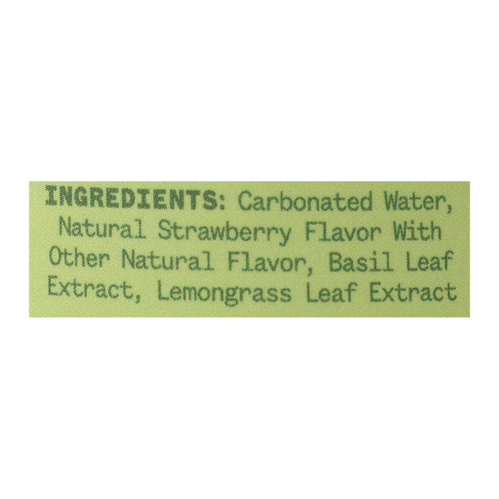 Aura Bora Sparkling Water Basil Berry, 12 Fl Oz per Can (Pack of 12)