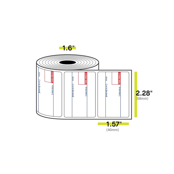 Scale Label CAS LP-1000 UPC (CAS8010) 12 x 700/ Roll 58 x 40 mm