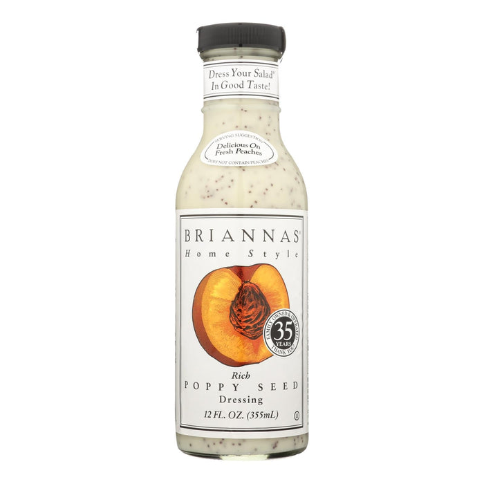 Brianna's Luscious Poppy Seed Salad Dressing (Pack of 6, 12 Fl Oz)