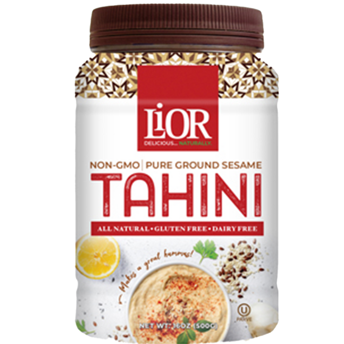 Pure Stone Ground Sesame Butter | Tahini | Non-GMO | 16 oz | LiOR