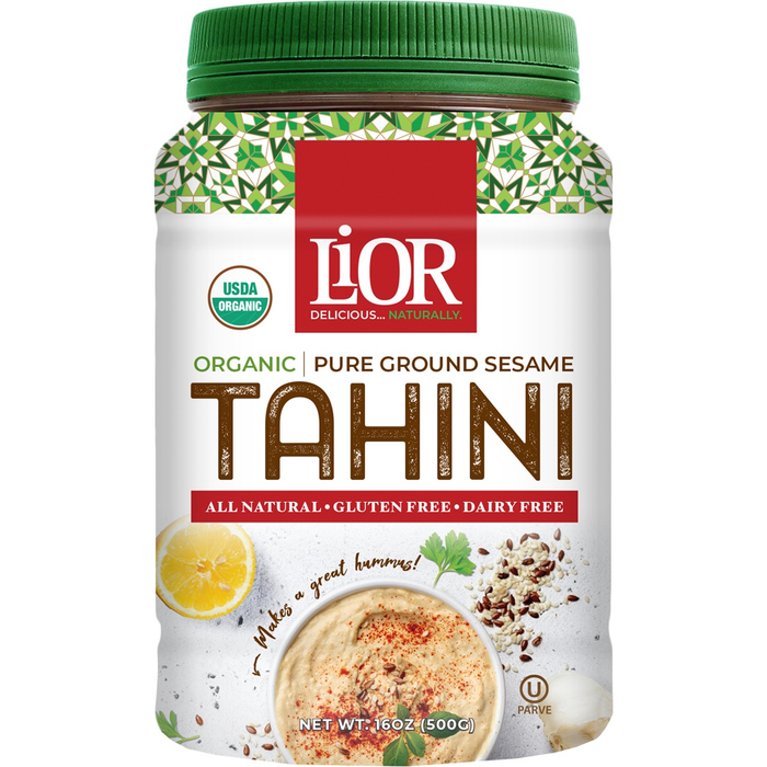 Pure Stone Ground Sesame Butter | USDA Organic Tahini | 16 oz | LiOR