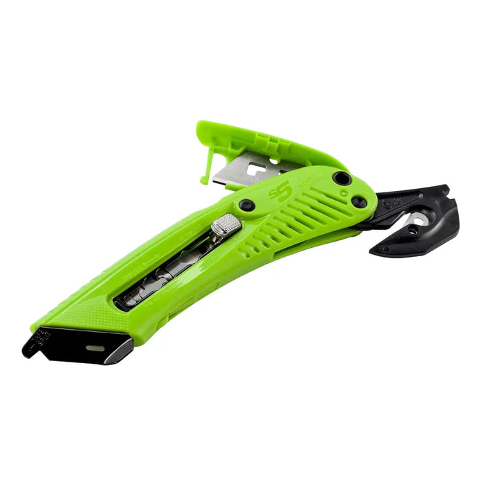 Safety Cutter with Film Cutter Green (for refill blade item 17695) - strd