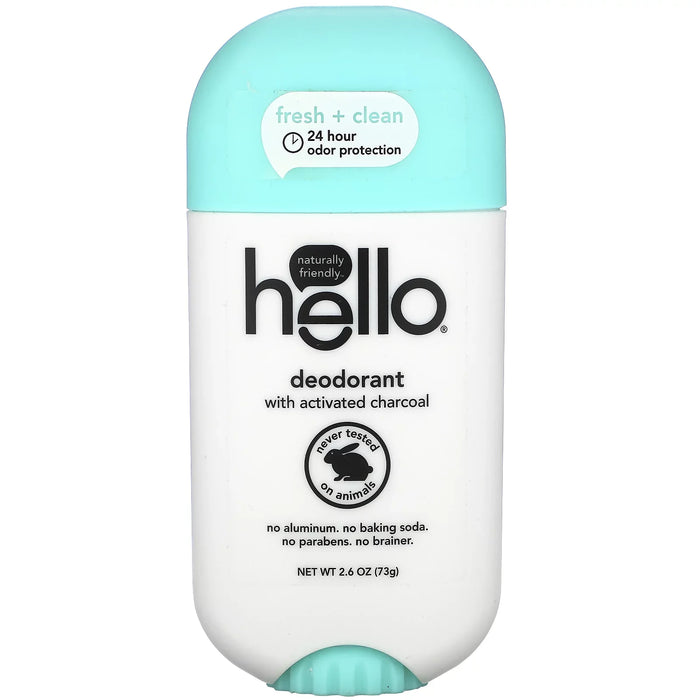 Hello Products Llc Deodorant Active Charcoal Clean Fresh -2.6 Oz