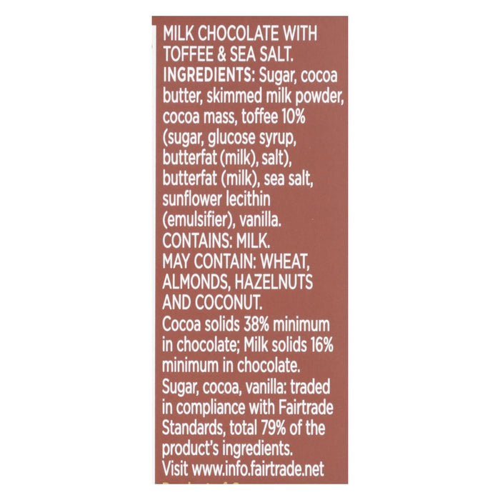 Divine Bar Chocolate Milk Toff/ssalt (Pack of 12) 3 Oz