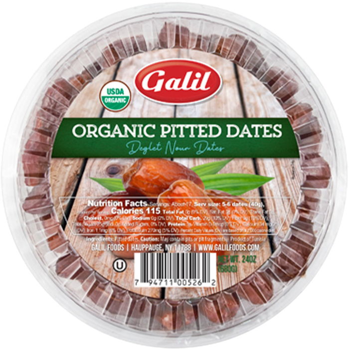 USDA Organic Deglet Nour Dates | Pitted |24 oz | Galil
