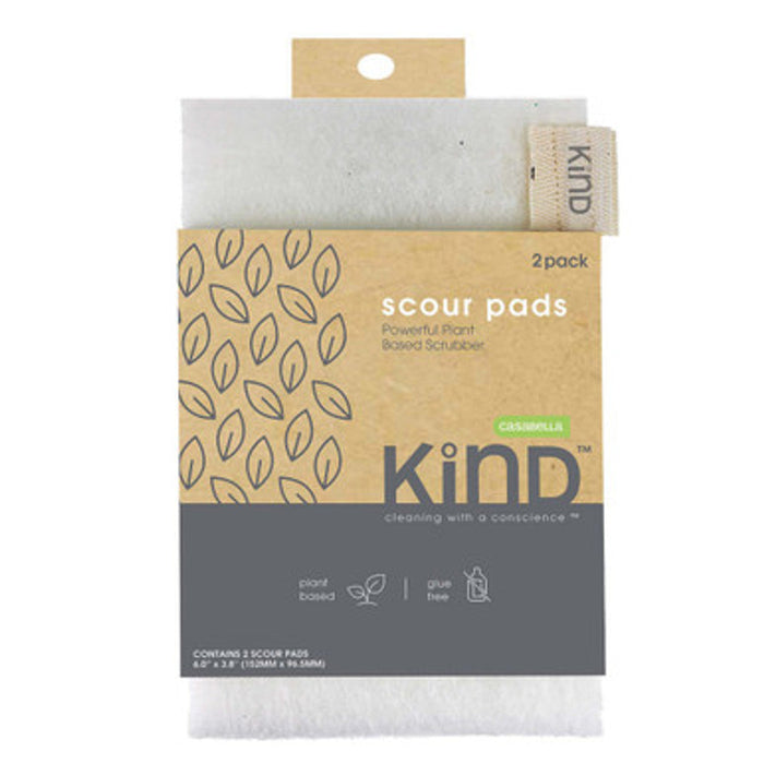 Casabella Plant-Based Kind Scour Pads - 2 Ct/Pack, Case of 12