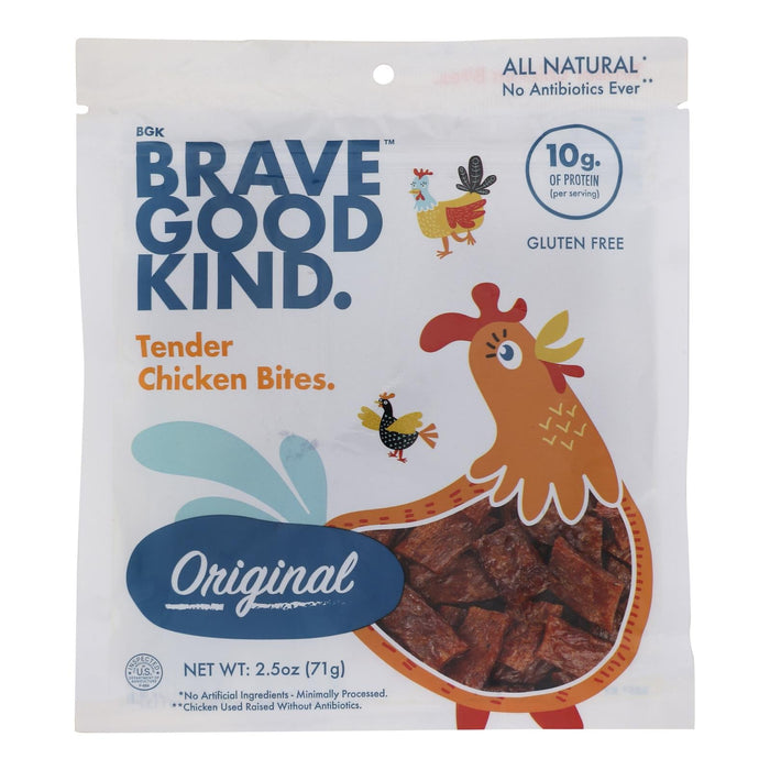 Brave Good Kind Original Tender Chicken Bites - 2.5 Oz Each (Pack of 10)