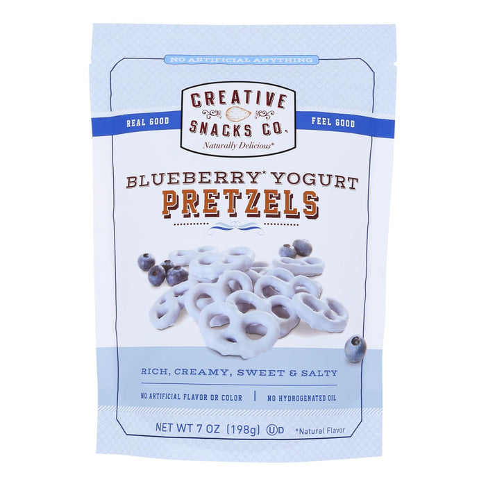 Creative Snacks - Pretzels Blueberry Yog Lg Bg - Case Of 6-7 Oz