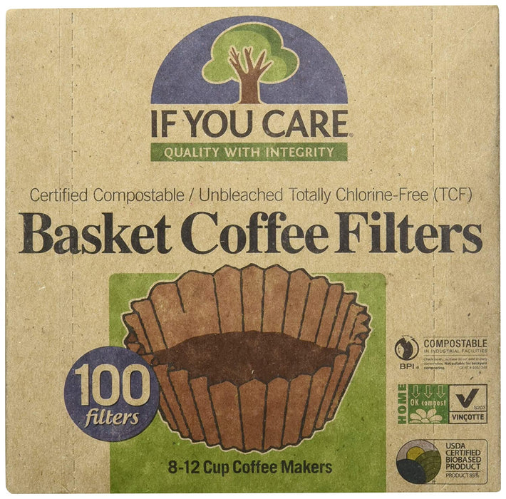 If You Care - Dsp Coffee Fltr 8 In Bskt - Pack of 36-100 Ct