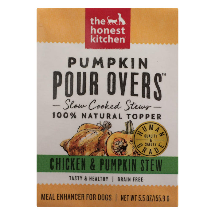 The Honest Kitchen Dog Food Porridge with Chicken & Pumpkin - Case of 12 - 5.5 Oz