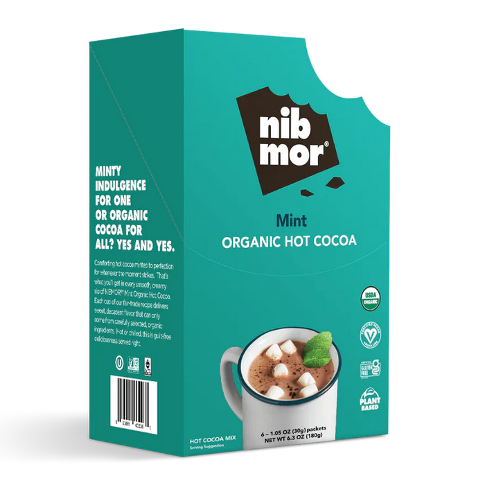 Nibmor Drinking Chocolate Mint - Pack of 6 - 1.05oz Each