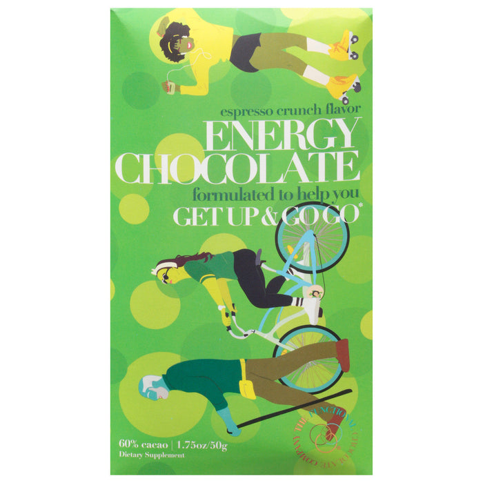 The Functional Chocolate Co - Chocolate Bar Energy - Case Of 12-1.75 Oz