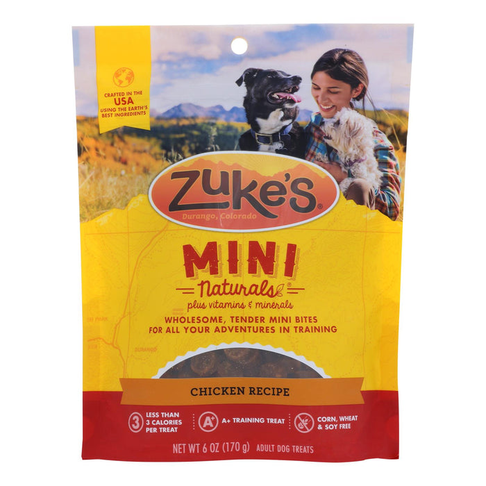 Zuke's Mini Naturals Chicken Dog Treats, 6 Oz, Case of 12