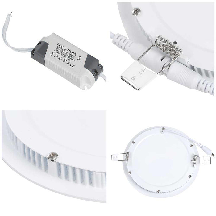 Yescom 12W SMD LED Recessed Ceiling Light w/ Driver