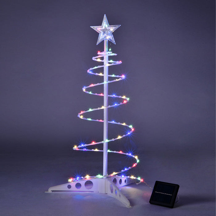 Yescom 2' Pre-Lit Spiral Christmas Tree Solar Operated