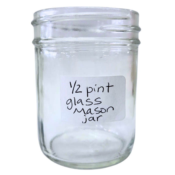 1/2 Glass Pint Mason Jar - 8 oz