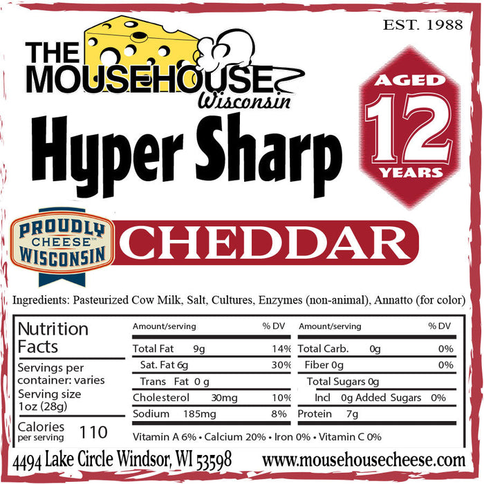12 Year Hyper Sharp Cheddar