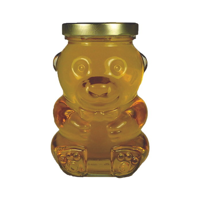 12 oz Glass Bear Honey Jar