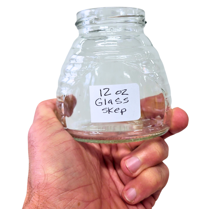 12 oz Glass Skep Jars
