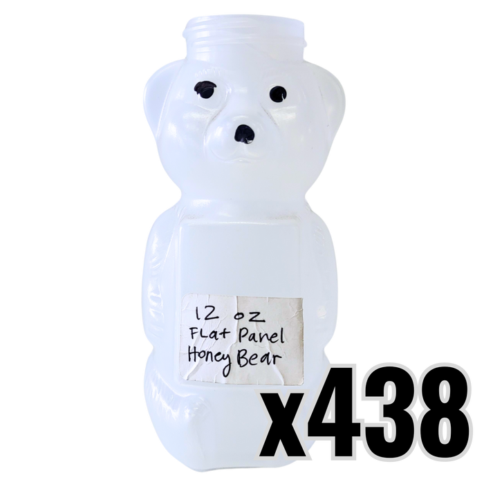 12 oz Plastic Flat Panel Honey Bears