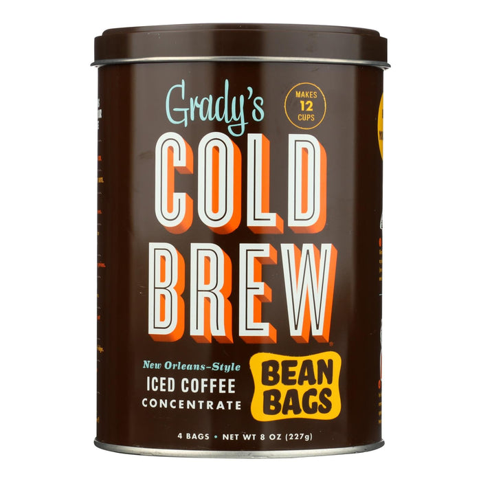 Grady's Cold Brew Coffee Beans, 8 Oz Case of 6