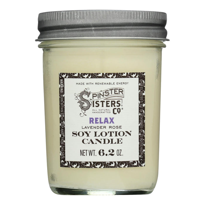 Spinster Sisters Co. Relax Body Lotion Candle 6.2 oz - Pack of 4