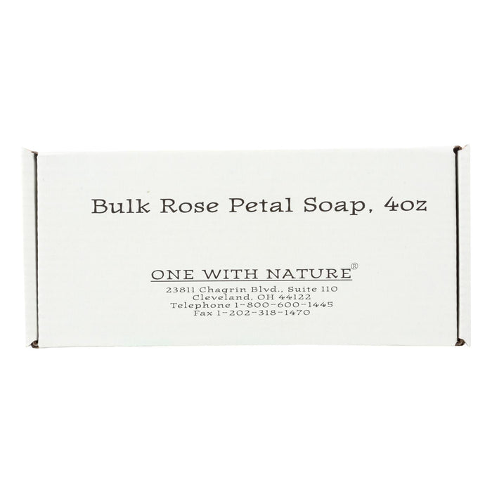 One With Nature Bar Soap - Rose - 4 Oz. Pack of 24