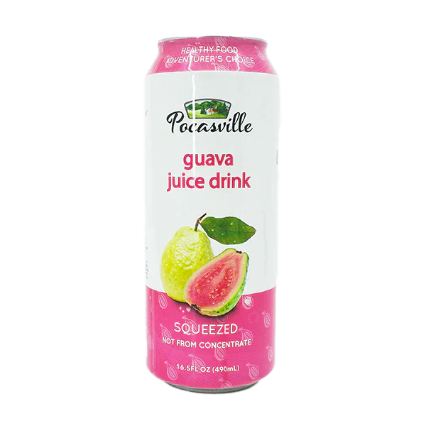 Pocasville Guava Juice Drink (30% Fruit Juice) 16.5 oz