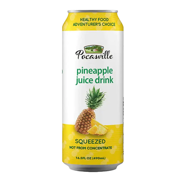 Pocasville Pineapple Juice Drink (30% Fruit Juice) 16.5 oz