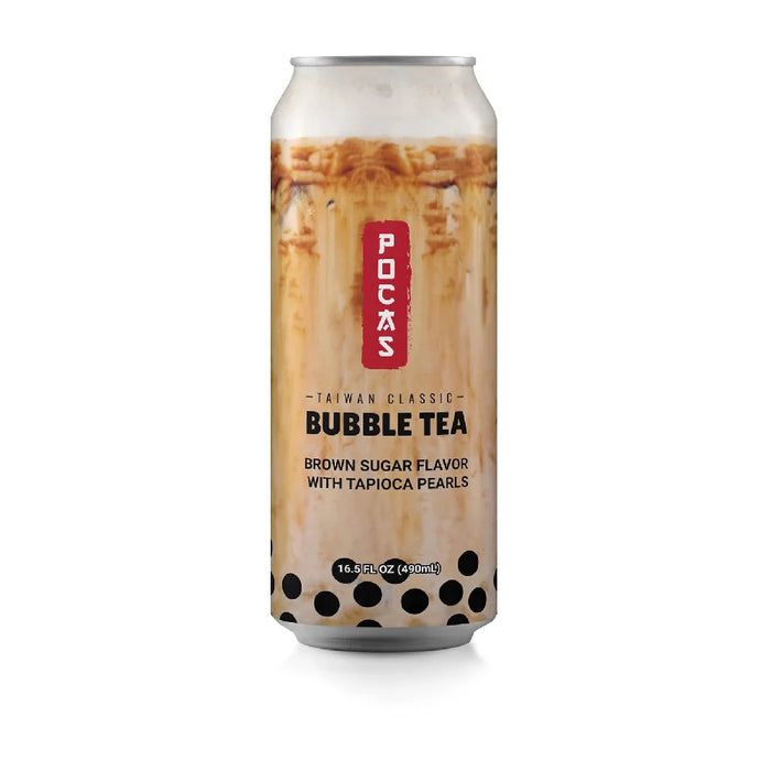 Pocas Bubble Tea Brown Sugar with Tapioca Pearls 16.5 oz