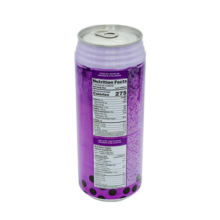 Pocas Bubble Tea Taro with Tapioca Pearls 16.5 oz