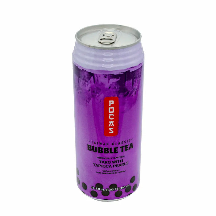 Pocas Bubble Tea Taro with Tapioca Pearls 16.5 oz