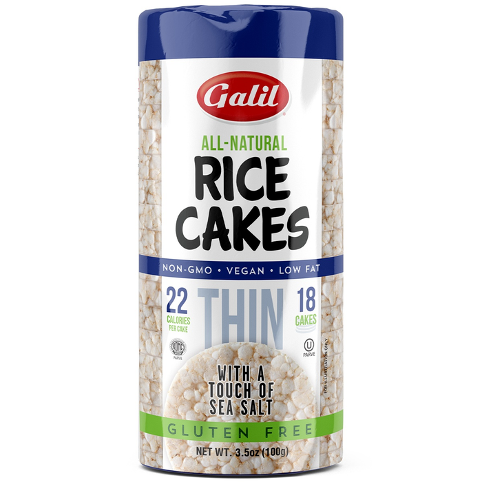 Thin Rice Cakes | Round | Salt | 3.5 oz | Galil