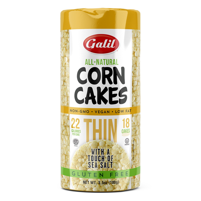 Thin Corn Cakes | Round | Salt | 3.5 oz | Galil