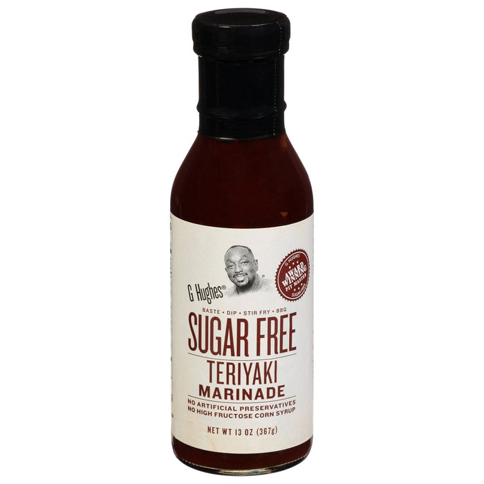 G Hughes Sugar Free Teriyaki Marinade, Original - 6 x 13 Oz