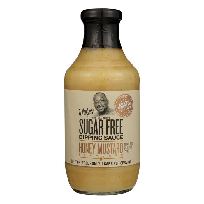 G Hughes Sugar-Free Honey Mustard Dipping Sauce - 18 oz - Pack of 6