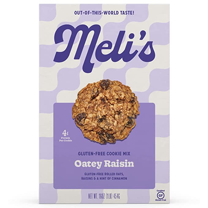 Meli's Monster Cookies | 4.5 Oz Mini Oatey Raisin Cookies | Pack of 6