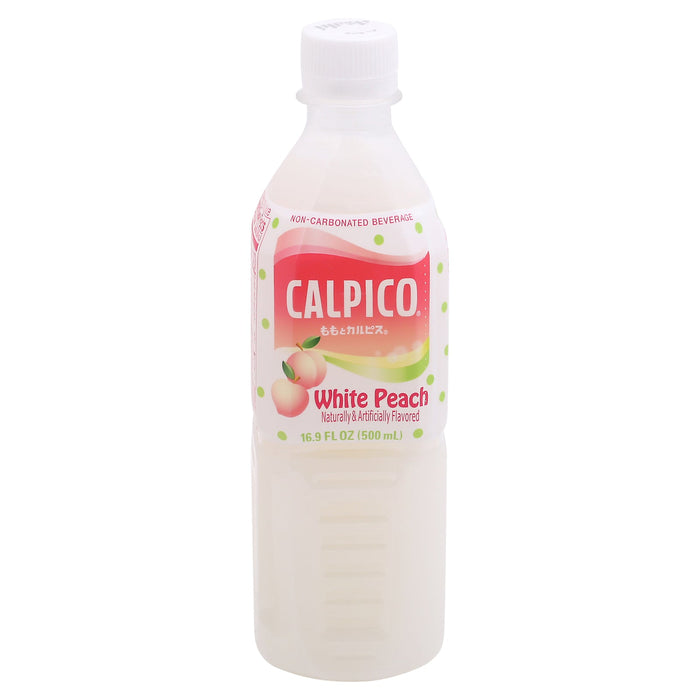 Calpico White Peach Sparkling Water - 16.9 Fl Oz (Case of 6)