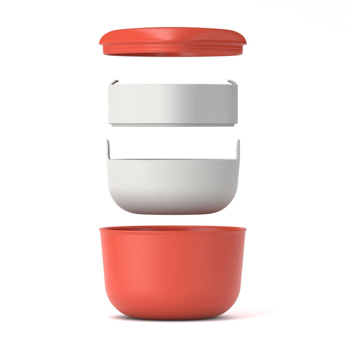 40 oz Lunch Set with heat-safe inserts - Persimmon