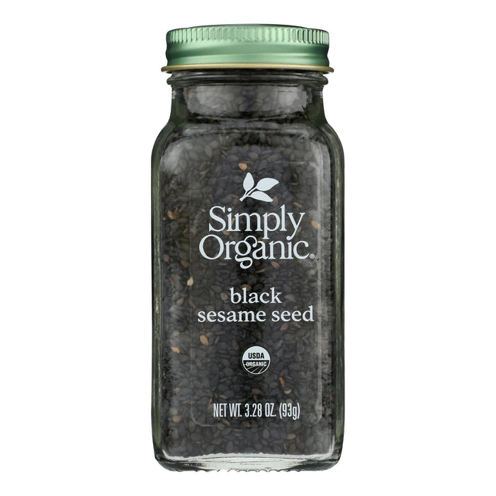 Simply Organic Hulled Black Sesame Seeds - 3.28 Oz, Pack of 6