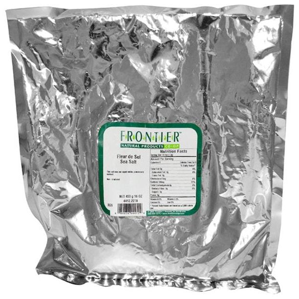Frontier Herb Fleur De Sel Organic Sea Salt, Kosher - 1 LB
