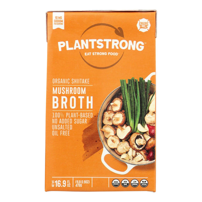 Plantstrong Mushroom Broth Shots, 6 Pack x 16.9 Fl Oz