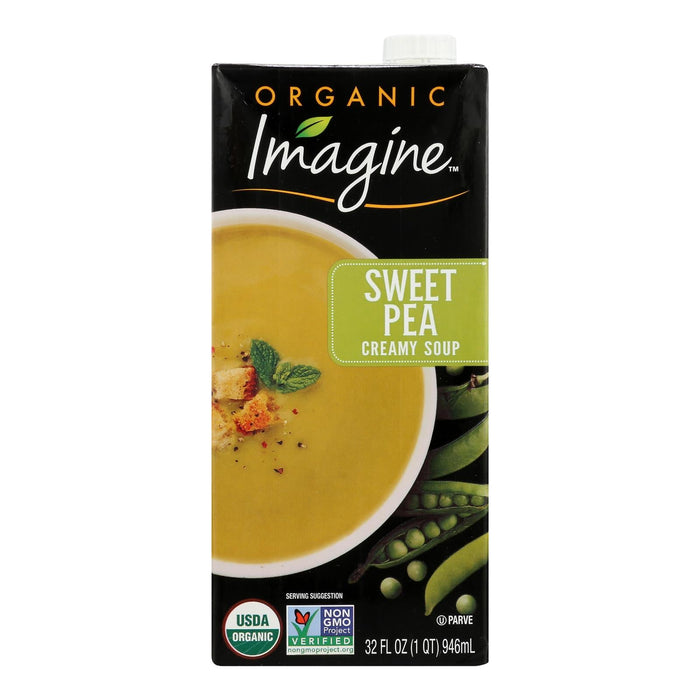 Imagine Foods Sweet Pea Creamy Soup - 32 Oz Pack of 6
