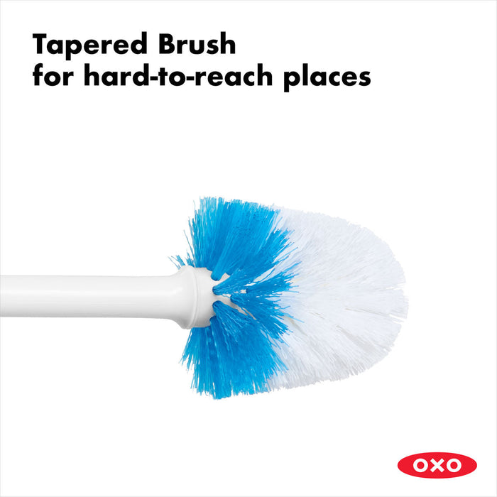OXO Toilet Brush & Canister - White