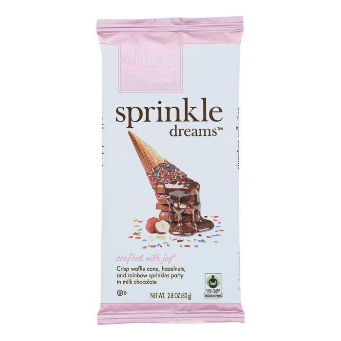 Chuao Chocolatier Sprinkle Dreams Bar - 2.8 Oz - Case of 12