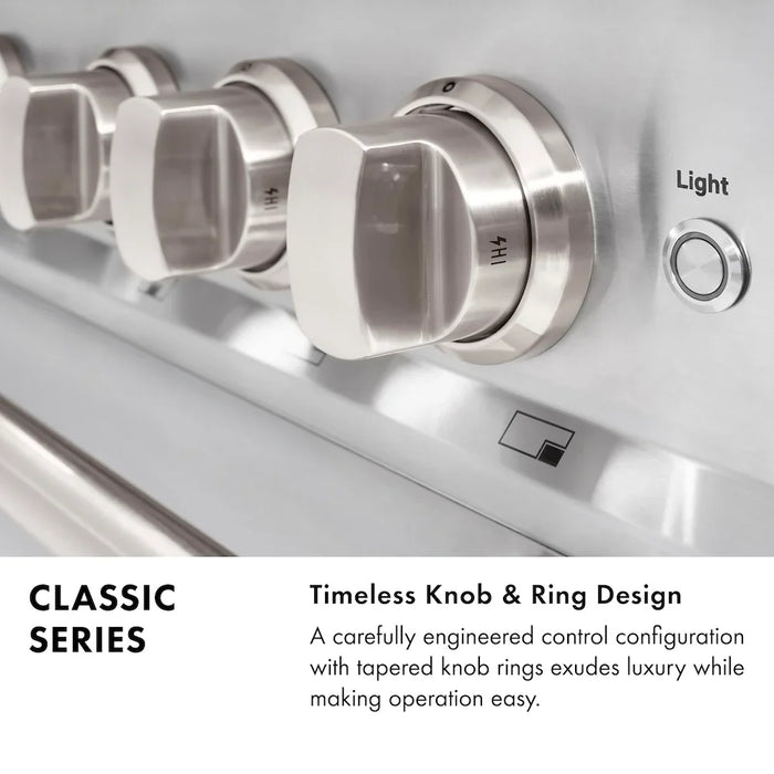 ZLINE 48" Dual Fuel Range, Gas Cooktop, Electric Convection Oven Stainless Steel, CDR48