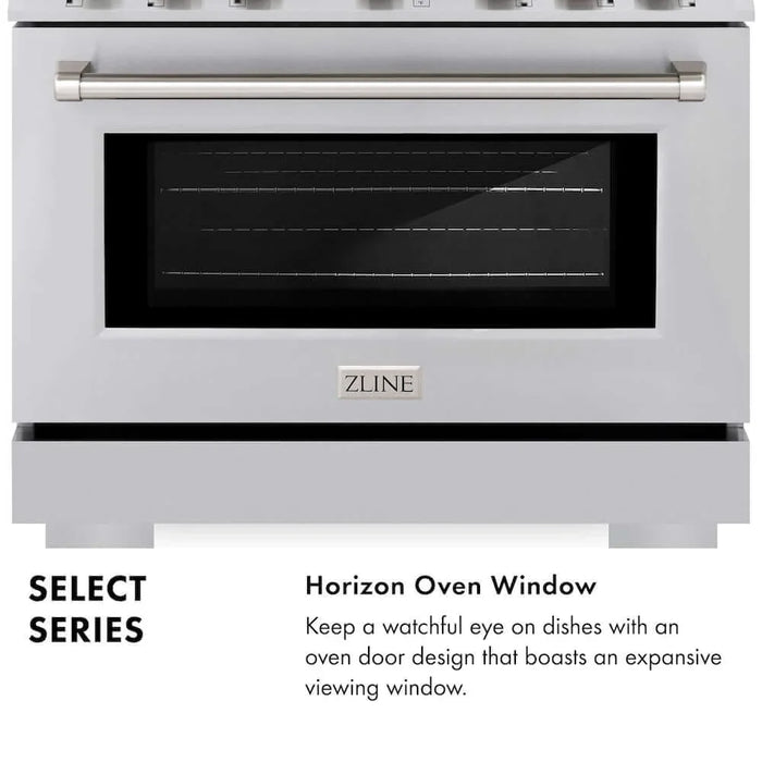 ZLINE 30" Select Dual Fuel Range Gas Cooktop Electric Convection Oven Stainless Steel HDR30