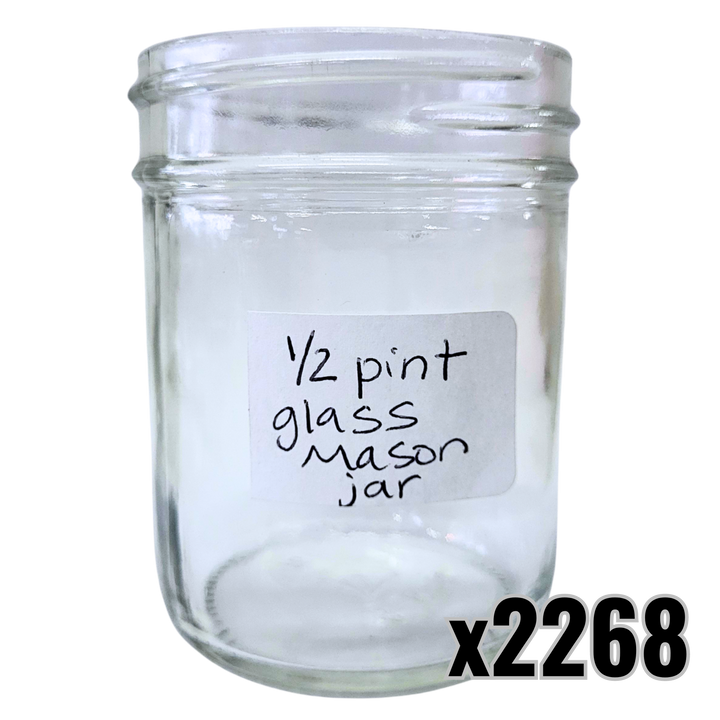 1/2 Glass Pint Mason Jar