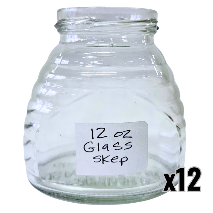 12 oz Glass Skep Jars
